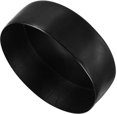 QUARKZMAN 2 Stück Gummikappen 180 mm Gummi Endkappe Rund Schutzkappen Pfostenkappe Abdeckkappen Zaunpfosten Endspitze Kappen für Rohr Gartenstühle Tischbeine Möbelfüße Gleiter, Schwarz