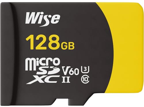 Wise microSDXC UHS-II V60 128GB R:290MBs / W:100MBs WI-MSD-S128