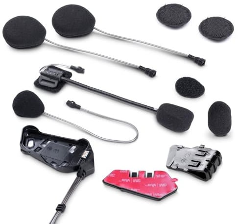Midland - Kit Audio Secondo Casco, Accessorio Interfono Moto Compatibile con RUSH RCF, BTR1 ADV X, R1 MESH - Auricolare Casco Moto, Microfono e Altoparlanti, Installazione Facile, Comunicazione Chiara