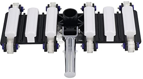 MIMEITOPA para Cabezal de aspiradora de Piscina de Mano con Ruedas, cepillos Laterales, diseño de plástico Premium para una Limpieza eficiente de la Piscina