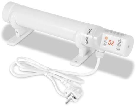 Jaxguom Gewächshausheizung, 60W Gewächshausheizung mit Timer, Zeitplan und Zyklusfunktion, 64cm Gewächshaus Heizung für Pflanzen Gartenhaus Gewächshäuser