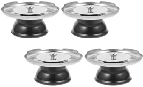 VICASKY 4 Pieces Black Kettle Lid Handles Replacement Knobs for Teapots Water Kettle Cover Fittings Kitchen Utensils Useful Accessories