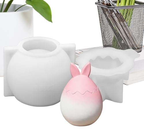 Silikonform für Ostereier, 3D-Silikonform mit Hasenohren | Form für Seifen in Form von Seifen – für Thanksgiving, Urlaub, Geburtstag, Büro, Zuhause, Schule