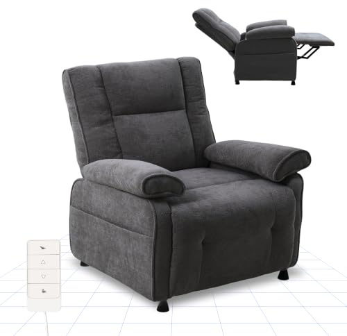 FLEXISPOT Fauteuil Relax Électrique Inclinable 95°–155°, Support 150 kg | Fauteuil TV Ergonomique avec Repose-Pieds, Dossier Réglable, Rembourrage Épais, Poche Latérale