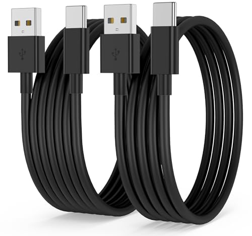 USB C Charger Cable, 2 Pack 1m Black USB A to USB C Cable Carplay for iPhone 17/17Pro/17Pro Max/17 Air/16/iPhone16 Pro/16 Pro max/16 Plus/iPhone 15/15 Pro/15 Pro max/15 Plus/iPad/iPad Pro/iPad/Pro