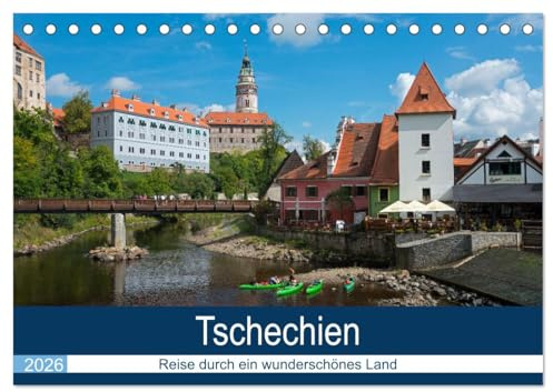 Tschechien - Eine Reise durch ein wunderschönes Land (Tischkalender 2026 DIN A5 quer), CALVENDO Monatskalender: Tschechien im Osten Europas ist immer eine Reise wert. (CALVENDO Orte)