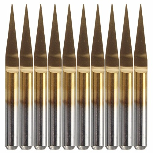EsportsMJJ 10 St, 0.1 mm, Flach Bottom, Platine, Hm CNC Fräser