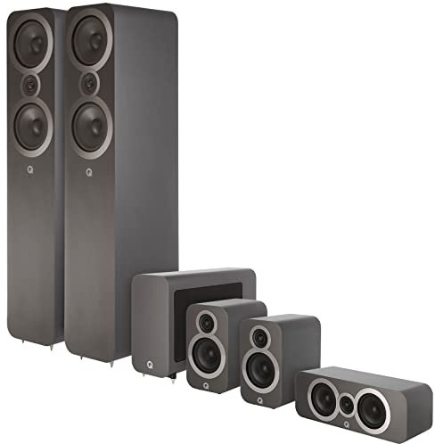Q ACOUSTICS 3000i 5.1 Home Cinema 3050i Speaker Package (Graphite Grey) Surround sound Speaker System stereo