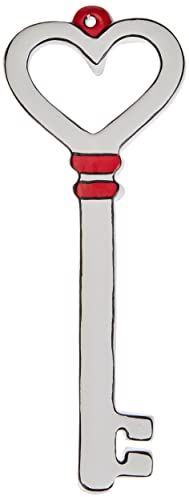 Egan Chiave Ceramica, Bianco e Rosso, Unica