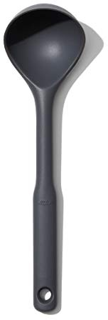 OXO - Good Grips Louche – Louche à soupe, crêpes - Ustensile de cuisine en silicone - Petite taille, diamètre 7 cm - Gris anthracite