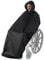 ANYOO Wasserdichte Poncho Abdeckung für Rollstühle Leichter Regenponcho Cape Shield mit Gummibändern Bietet Trockenschutz für Rollstühle, Schwarz, Einheitsgröße