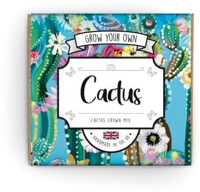 Grow Your Own Flowering Cactus Kit | A Great Gift for Beginner Gardeners Or Seasoned Pros | Assured to Grow Or We'll Send You New Seeds | Beautifully Hand Made in The UK