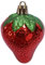 Erdbeere Strawberry rot Plastik Weihnachtsbaumkugel Christbaumschmuck Weihnachten 3