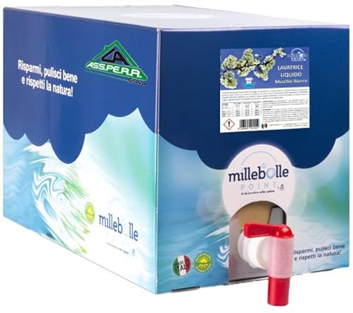 Detersivo lavatrice Liquido Muschio Bianco - ecobox 20 Kg