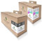 6X Hauptstadttoner Tintenpatronen kompatibel für HP 5542, 5542 e-All-in-One, 5544, 5544 e-All-in-One, 5545, 5545 e-All-in-One, 5547, 5547 e-All-in-One ersetzen 62XL C2P07AE Color + C2P05AE Schwarz