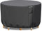 RICHIE Gartenmöbelabdeckungen wasserdicht, Outdoor Runde Gartentischabdeckung mit Belüftung, Heavy Duty Rip Proof 600D Oxford runde Patio Möbel Set Abdeckungen Winddicht, Anti-UV (Ø163x71cm) - Grau