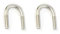 Unifizz Rundes U-Bolzen-Set, Edelstahl, U-förmige Schraube, Edelstahl zur Befestigung von Rohrschellen, M12 x 42, 2 Stück