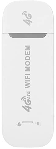 VBESTLIFE Modem WiFi USB 4G LTE, Router Wireless da 150 Mbps con Supporto per Slot per Schede SIM 10 Utenti, Supporto per Hotspot da Viaggio Portatile LTE B1 B3 B5