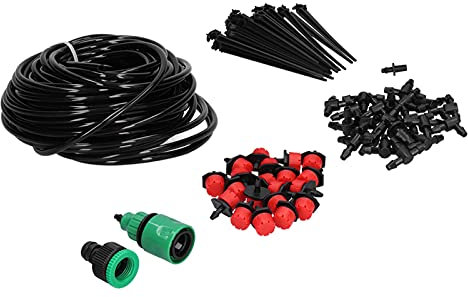 Système D'irrigation de Jardin avec Tuyau 20M 4/7, Kit D'irrigation Automatique D pour Pot de Fleurs Domestique, Tuyau 20M 4/7 pour Famille