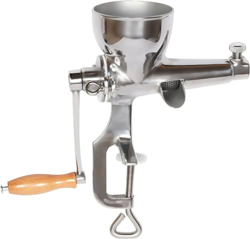Exprimidor manual exprimidor de hierba de trigo exprimidor de frutas exprimidor manual de bayas, conveniente y rápido, la tasa de jugo es alta para el pasto de trigo de la manivela del extractor de