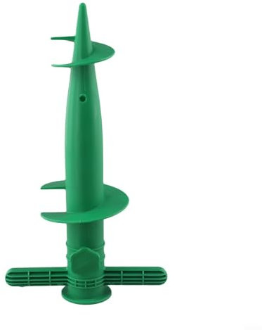Besttoolifes Parasol de plage portable - Ancre de sable - Base avec poignées - Pied de parasol réglable - Support de parasol pour soleil, plage, terrasse, sol sable (vert)
