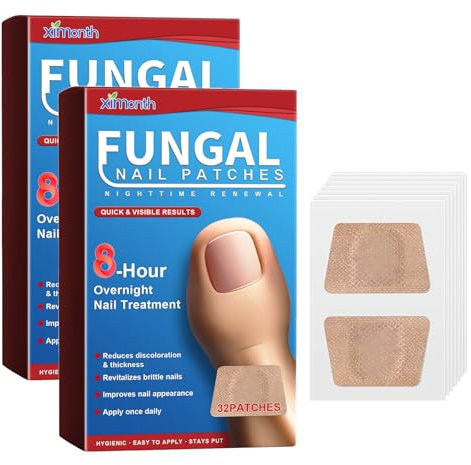 64 Stück Nagelpilz Pflaster Nagelpflaster Pflaster Zehennagel Nagel Reparatur Pflasterr Zehennagel Pflaster Stärkende Nägel für Beschädigte Nägel und Erscheinungsbild Verfärbter Nägel