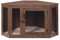 QYMLSH Heavy Duty Dog Crate Furniture Decorative Dog Kennel Rustic TV Stand Chew-Resistant Multifunctional Wooden Furniture For Small/Medium/Large Dog, Side Cabinet Dog Kennel For All Seasons(Walnut)