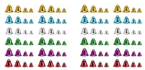 ABOOFAN 2 Sätze Weihnachtsglocke Weihnachten Kleine Glocke Zinn Weihnachts Party Weihnachtsbaumdeko Weihnachtsdeko Christbaumschmuck Weihnachtsfest Eisen 40 Stück * 2