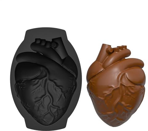 Stampi in silicone realistici – Stampo gigante per caramelle a di cuore umano, durevole | Accessori da cucina non stick, stampi anatomici in silicone per di frutta per D