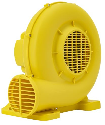 Soplador de aire para productos inflables, 750 W, para castillos hinchables, toboganes de agua, infladores publicitarios, con rejilla protectora y fijación al suelo