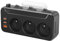 Bloc Multiprise Murale Française avec Interrupteur Individuel,Prise Multiple avec USB C PD20W Chargeur,Multi Prise Parafoudre et Surtension,Triplette Electrique Rotation Verticale Horizontal,Noir