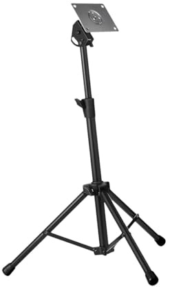 perfeclan Elektronischer Montageständer mit Platte, verstellbar, robustes Zubehör, Sample-Pad, tragbarer, geräuschloser Drum-Pad-Ständer aus Metall, Schwarz