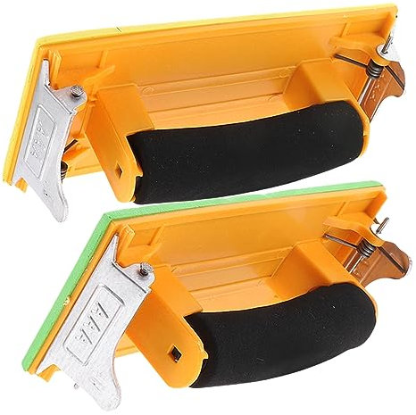 UKCOCO 2pcs Sandpaper Holder Hand Grip for Walls Fine Sandpaper Block Hook and Loop