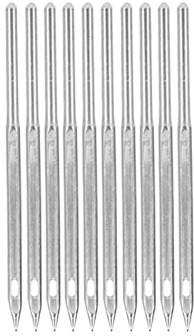 Akozon 10pcs Langable Stahlnähmaschinennadeln Burr Kostenlose Stickern Nadeln für GK9 -Nähmaschinen (GK9*230)
