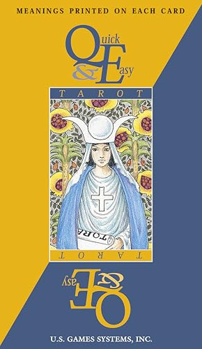 Quick & Easy Tarot Deck: 78-Card Deck with Upright and Reversed Meanings Printed on Each Card, Beginner-Friendly, Universal Waite Imagery, Learn Tarot with Confidence