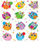 Celebrate With Colorful Owls Shape Stickers