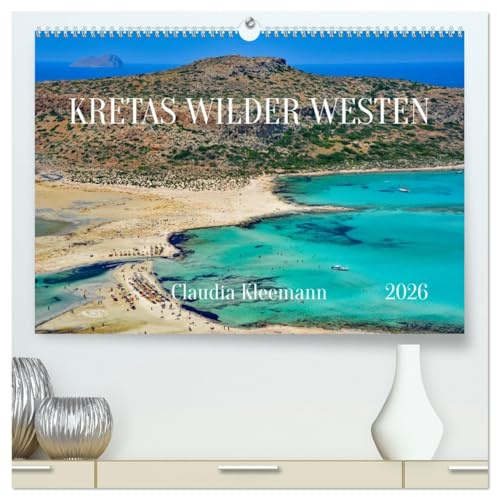 Kretas Wilder Westen (hochwertiger Premium Wandkalender 2026 DIN A2 quer), Kunstdruck in Hochglanz: Kreta, die Insel, die Sehnsüchte weckt (CALVENDO Natur)
