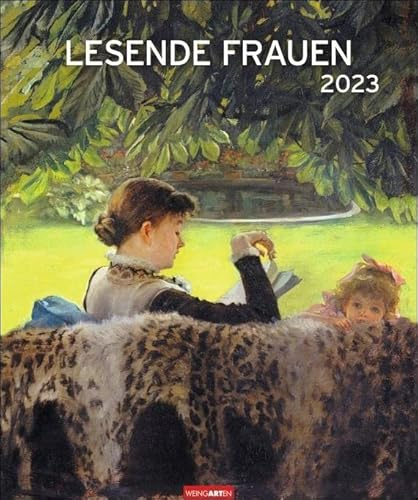 Lesende Frauen Edition Kalender 2023. Kunstvoller Wandkalender mit zauberhaften Bildern von lesenden Frauen. Großer Kunst-Kalender 2023 XXL. 46x55 cm. Hochformat