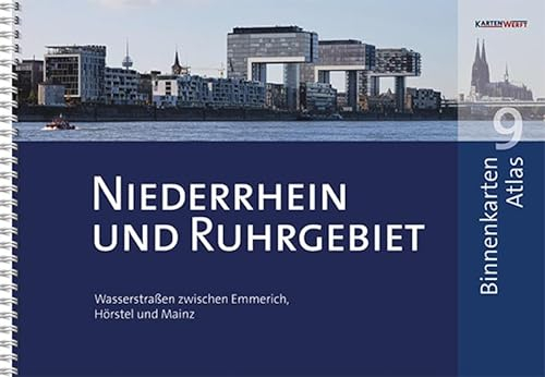 BinnenKarten Atlas 9 | Niederrhein und Ruhrgebiet: Wasserstraßen zwischen Emmerich, Hörstel und Mainz