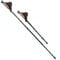 Melko Premium Nordic Walking Stöcke aus Duraluminium, 2er Set, frei verstellbar durch Teleskop-System 65 – 135 cm Gesamtlänge, Schwarz