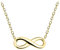 Sofia Milani - Damen Halskette 925 Silber - Vergoldet/golden - Unendlich Infinity Anhänger - N0113