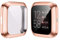Ruentech Compatible avec le film de protection d'écran Fitbit Versa 2, coque de protection complète en TPU souple compatible avec la montre connectée Fitbit Versa 2 (or rose).