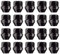 Ellis Excellence - Set di 20 dadi per cerchi in lega, a struttura aperta, compatibili con Ford, M12 x 1,5 (nero)