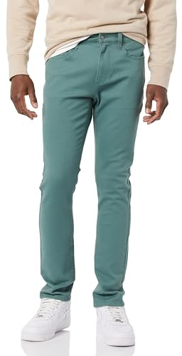 Amazon Essentials Herren Stretchjeans, Skinny-Passform - Auslauffarben, Salbeigrün, 28W / 32L
