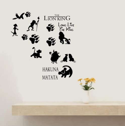 Wandaufkleber König der Löwen Baby Wandtattoo für Kinder Kinder Wandaufkleber Tapete roi lion muraux muursticker lion king28cm x 39cm