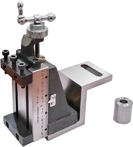 Mini Vertical Milling Slide Mounted on Z Type Angle Plate -Direct Fit for Mini Lathe Machine ((with Clamp))