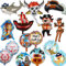 ZOOMPIL Piratenschiff Ballon, 15pcs Piraten Schiffs Ballons, Mit Skelett, Haifisch, Piratenfiguren, Ozean Tieremuster, Geburtstag Luftballons für Party Dekoration Ballon für Boys Girls Geburtstag