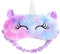 Augenmaske zum Schlafen Annimal Eye Mask Plüsch Cartoon Einhorn für erwachsene Kinder, 3D Süße Augenmaske Einhorn Breathable Eyeshade Ideal für Reisen Nickerchen … (lila)