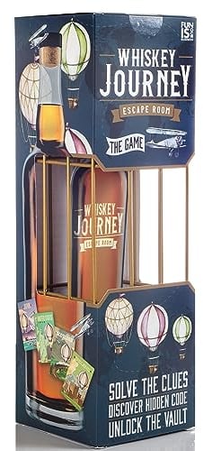 Boxer Gifts Whiskey Escape Room Spiel für Erwachsene – Schalte den Käfig frei, um Flasche zu bekommen, lustiges Gehirn-Teaser-Puzzle für Erwachsene, Whisky-Geschenke für Männer zu Geburtstagen oder