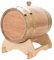 Eichenfass 5L aus Holz - Whiskyfass, Wein- & Rumfass mit Zapfhahn - Handgefertigtes Fass aus Eichenholz für Whisky, Wein, Brandy - Inkl. Ständer